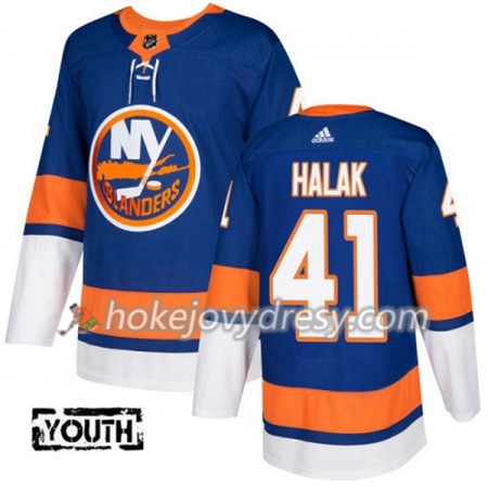 Dětské Hokejový Dres New York Islanders Jaroslav Halak 41 Adidas 2017-2018 Modrá Authentic